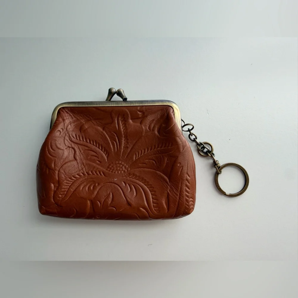 Patricia Nash Leather Borse Coin Purse in Florence Tan